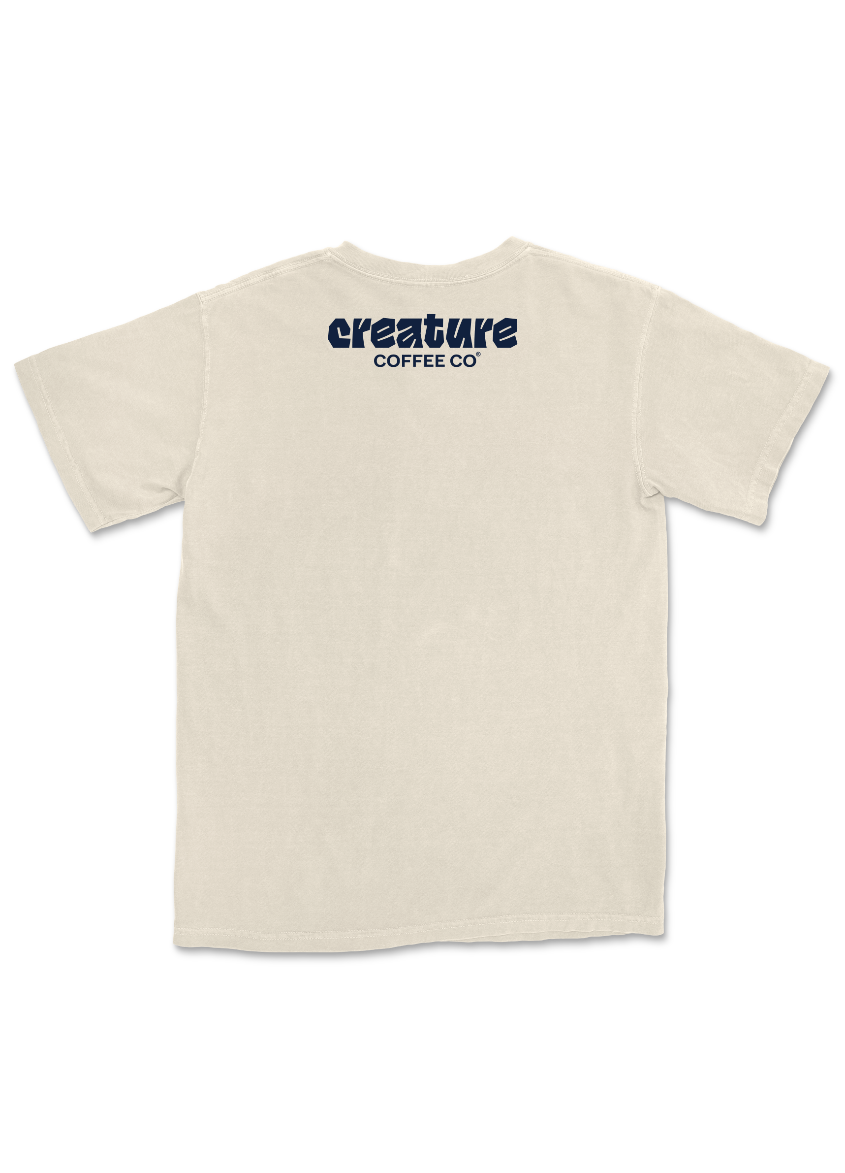 Pocket Tee - Cream - Creature Coffee Co