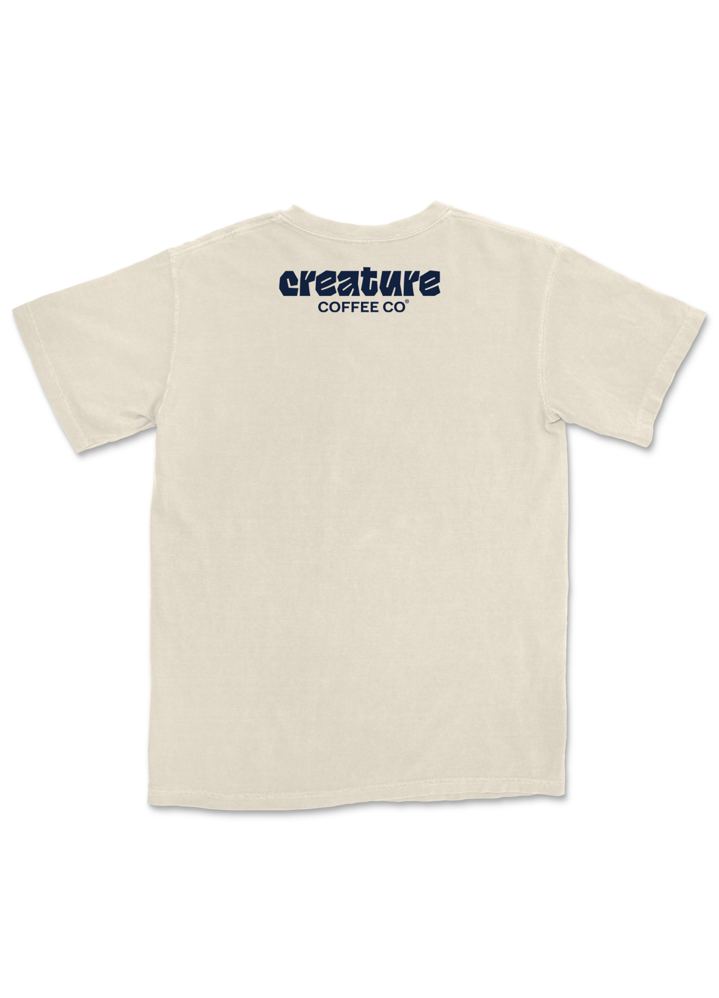 Pocket Tee - Cream - Creature Coffee Co - Creature Coffee Co